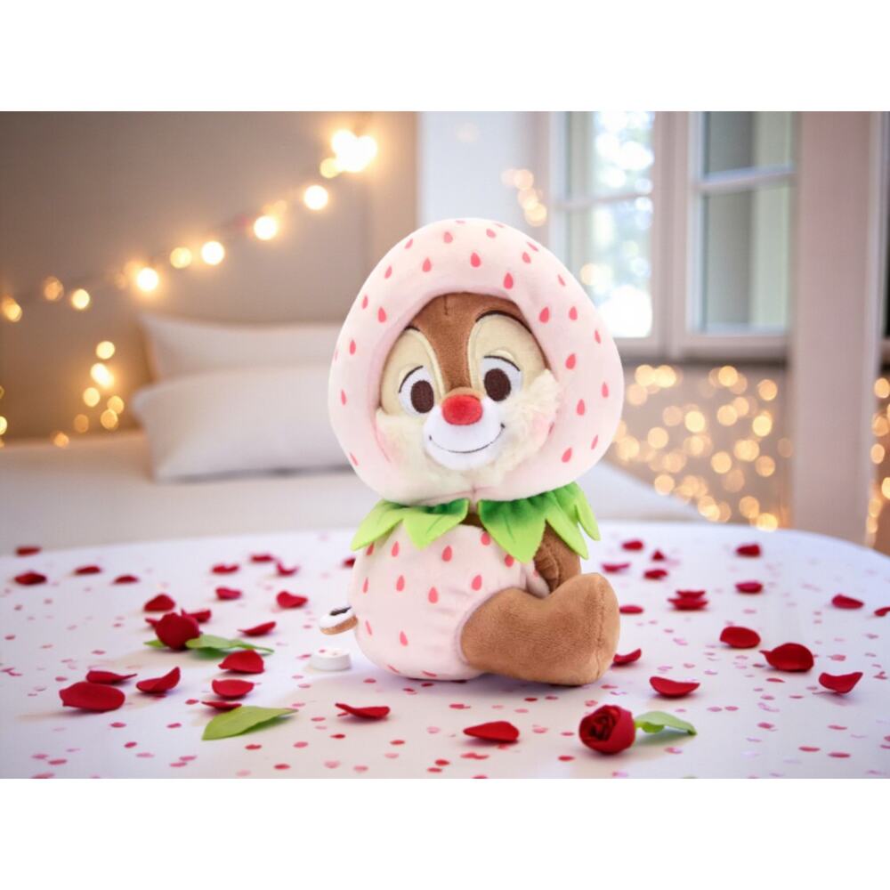 Dale Strawberry Plush 7” Disney Store Japan Exclusive NWT
